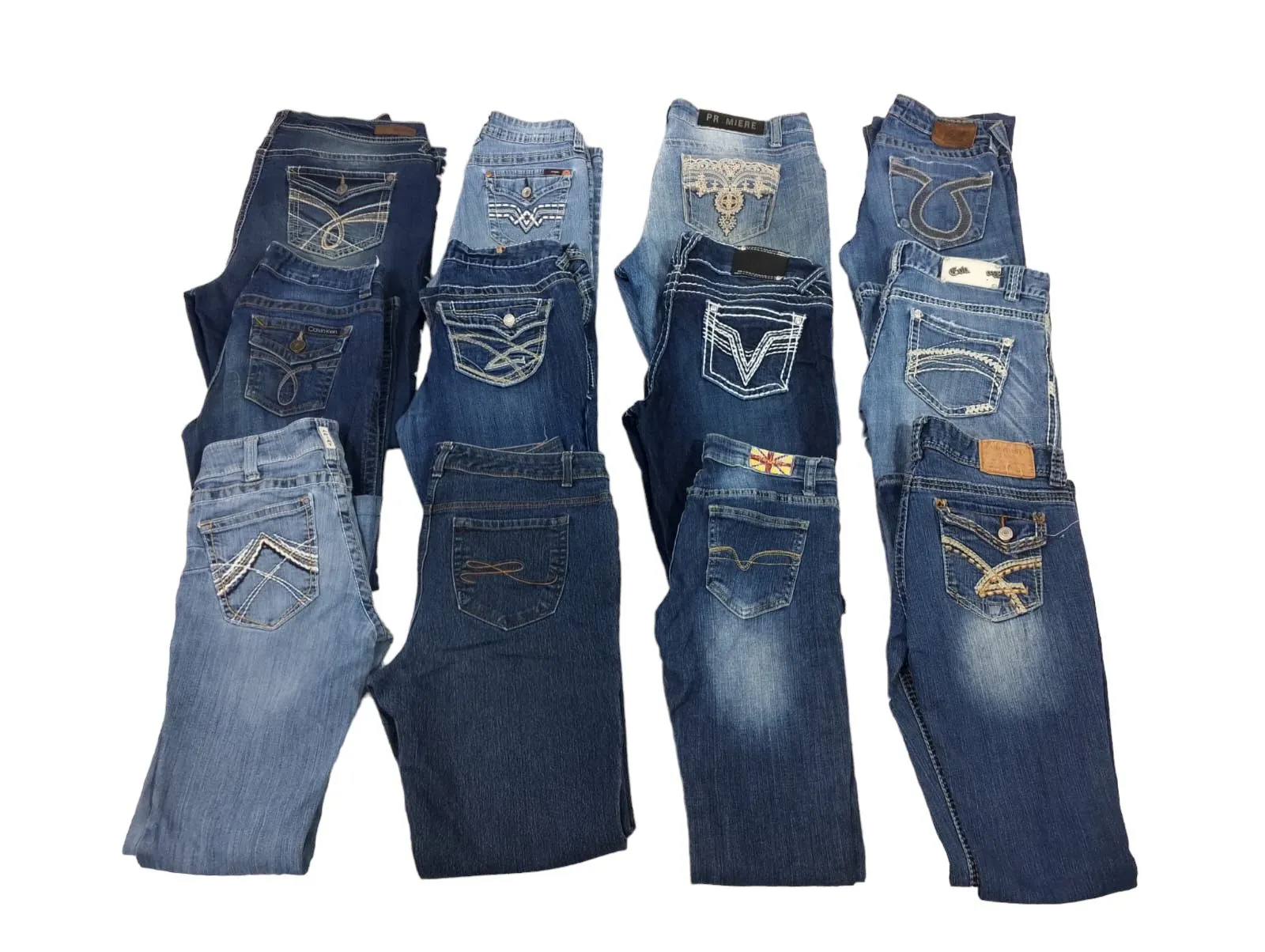 Y2K 2024 - Embroidered Jeans - 11 pcs